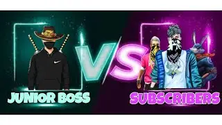 1vs3 challenge with subscribers#freefire#gameplay#juniorboss