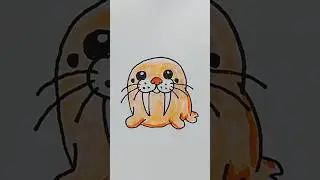 Learn How to Draw a Walrus in 30 seconds #drawing
