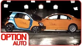 CRASH TEST against S-Class and New smart Fortwo (Option Auto News)
