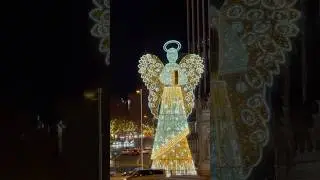 &Aacute;ngel gigante Plaza de Col&oacute;n, Madrid #angel #madrid