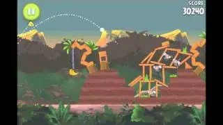 Angry Birds Rio Level 14 (3-14) Jungle Escape 3 Star Walkthrough