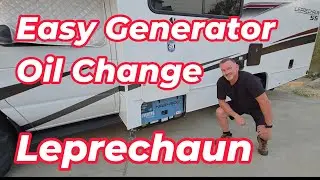 Leprechaun RV - How to Change Generator Oil! Yamaha MZ360 #rvlife #rvdiy