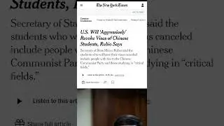 #news #trump #rubio #chinese #studentvisa #breakingnews #america #americannews