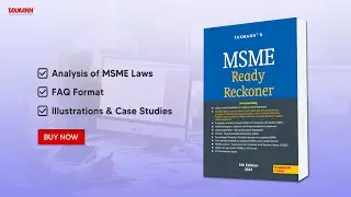 Taxmann's MSME Ready Reckoner | The Quintessential Handbook for Professionals & MSME Sector