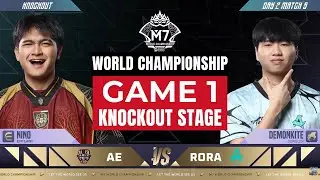 🔴 AE vs RORA Game 1 | Alter Ego vs Aurora PH | Knockout Stage | M7 World Championship | MLBB