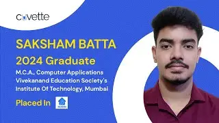 Placed - Saksham (2024 Grad)  from our Fullstack Development Placement Guarantee Course Program