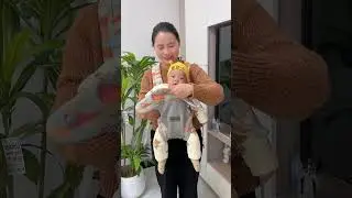 Hands-Free Baby Carrier for Comfort and Convenience#shorts  #baby #ytshorts #cute
