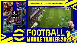 eFootball&trade; MOBILE OFFICIAL GAMEPLAY TRAILER NEW UPDATE 2022