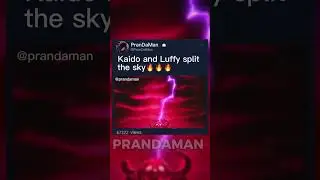 Luffy and Kaido split the sky| #anime #onepiece #shorts