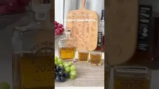 ✨ Personalized Glass Branding with xTool F2: The Perfect Custom Gift! 🥂