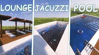 Large Modern Swimming Pool Tutorial in Minecraft