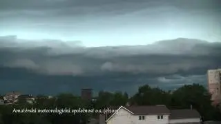 Derecho-producing bow echo storm 4.8.2013(timelapse)
