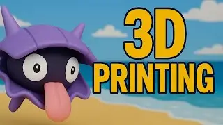Shellder Pok&eacute;mon | 3D Print & Paint Process | Impresi&oacute;n y Pintura en 3D