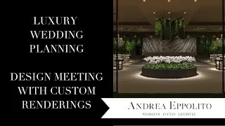 Restoration Hardware Inspired Luxury Wedding - Planning Meeting with Full Renderings