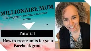 How create units in your Facebook group