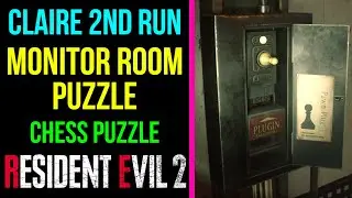 Monitor Room Puzzle (2nd Run) | RESIDENT EVIL 2 REMAKE
