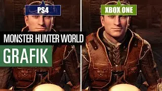 Monster Hunter World ( PS4 vs. Xbox One ) Graphics comparison / Grafikvergleich der Konsolen