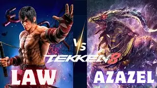 Tekken 8 | Law Vs Azazel | Arcade Battle Hard Difficulty Final Boss