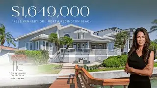 STUNNING ELEVATED CUSTOM-BUILT CONTEMPORARY HOME ON 107 FT OF WATERFRONT IN NORTH REDINGTON BEACH!!