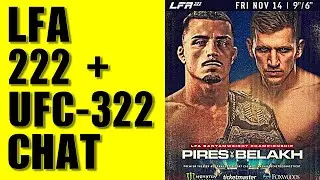 🔴LIVE: LFA 222 WATCH-ALONG | UFC 322 Pre-Show, Fight Talk & Live Reactions + MORE 📱