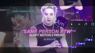 Tiktok trend 'Same person btw' preset