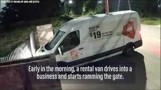 Rental Van Tries Ramming Gate - Flees From Danner's Security