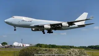 Kemble/Cotswold airport 747-400 arrival for storage