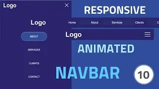 Awesome Responsive Navigation Bar Using HTML, CSS and Javascript