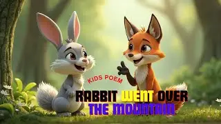 Rabbit Went Over the Mountain | Fun & Happy Rhyming Poem for Kids | Kidspoemland