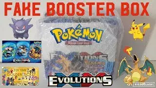 Pokemon TCG Evolutions Fake Booster Box Opening the First Ten Packs