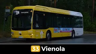 Turku F&ouml;li Linja 33: Pansio - Vienola (Nopeutettu) | Nobina 1445