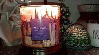 Belgium Sweet Shop World Traveler Collection🍰Goose Creek Candle review Dec 2021❄