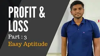 Profit & Loss Part: 3 | 25 Mangoes cost price is equal to 20 Mangoes |Easy Aptitude, Jayesh Bhaware