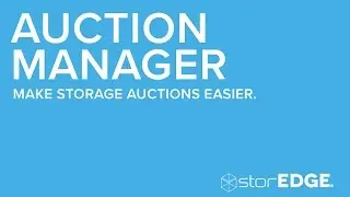Auction Manager | Self Storage Software by storEDGE