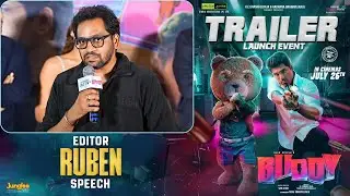 Editor Ruben Speech @ Buddy Trailer Launch Event | Allu Sirish | Prisha Rajesh Singh | Shreyas Media