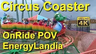 Circus Coaster - POV -  Energylandia - 4K OnRide 2018 - SBF/Visa - Dragoon Coaster Kinder-Achterbahn