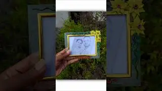 From Plain Frame to Sunflower Art 😍 | Clay DIY Transformation🌻#diy #shorts