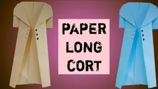 Origami Long Cort | Dress Design| How To Make Dress with Paper #fashion