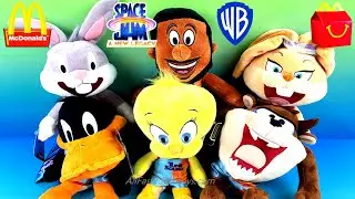 SPACE JAM 2 A NEW LEGACY McDONALD'S HAPPY MEAL TOYS PLUSH B-BUDDIES LOONEY TUNES COMPLETE SET 6 2021