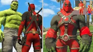 DEADPOOL & HULK become HULKPOOL in spiderman fight 2