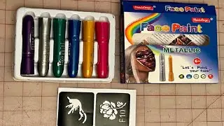 MeiduGaga Face Paint Sticks, Washable Face Paint Crayons, Safety Face Painting Kit for Party Sport E