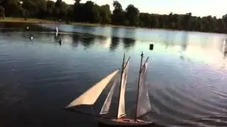 Vintage model boat (Fifie)