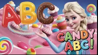 «Песня Candy ABC 🍭✨ | Красочная обучающая песня от А до Я для детей | Веселая песенка про алфавит!»
