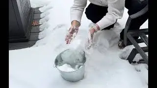Can Snow Replace Ice in a Drink Bucket?