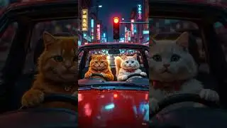 Dogs shocked&hellip; cats unlocked luxury ride 😂🐶🐱 #CatCouple #CuteCats #CatLove #FunnyCatVideo #CatTok