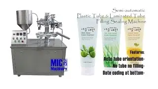 MIC-R30 Manual plastic tube filling and sealing machine semi-automatic tube filler and sealer