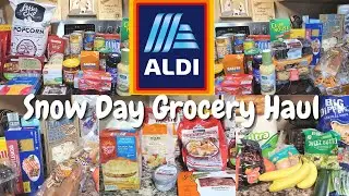 Huge Aldi Stock Up Grocery Haul | They&rsquo;re Calling For Snow | Restocking The Pantry and Freezer