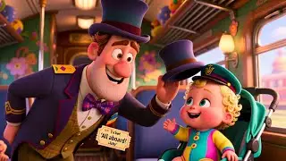 Train Whistle With Baby 🚂🎵 | Fun Vehicle Song for Kids | Playful Nursery Rhyme