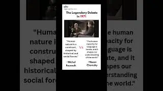 Chomsky and Foucault heated debate in 1971 #history #philosophy #debate #religion #politics