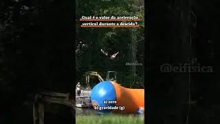 Qual &eacute; o valor da acelera&ccedil;&atilde;o vertical durante a descida? - F&iacute;sica